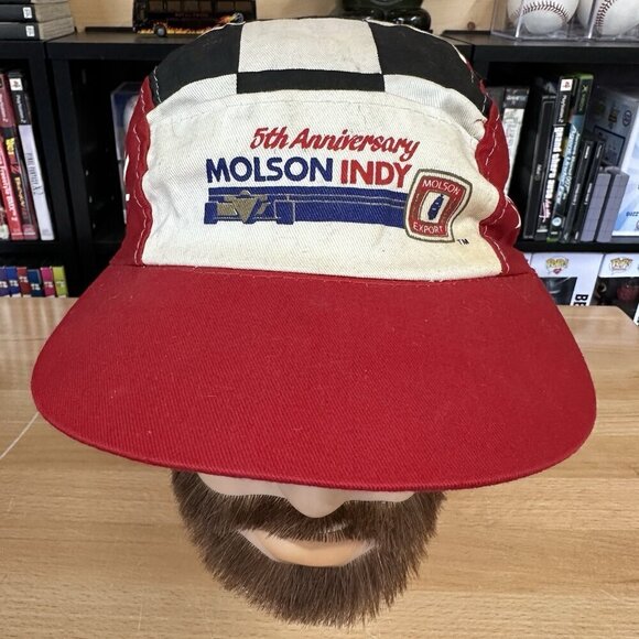 Molson Indy Racing rare vintage 5th anniversary stretch hat 1991 Painter Hat - Picture 1 of 7